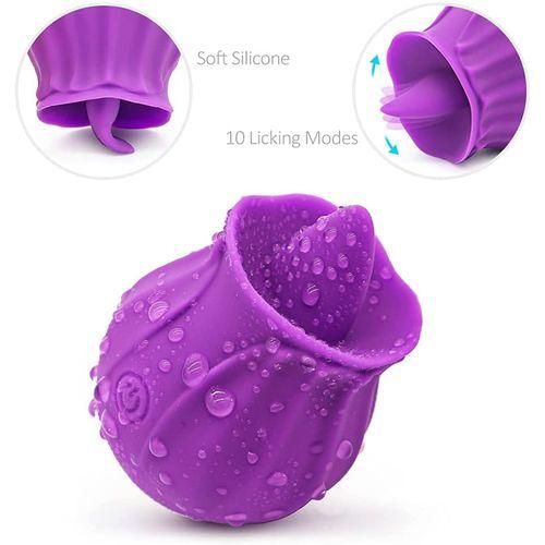 Sex Toy Vibromasseur à Lécher Vaginal En Forme De Rose, Jouet Sexuel Pour Femmes