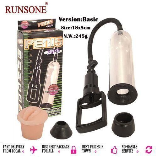 RUNSONE Masturbateur manuel à ventouse pour pénis, pompe à vide, dispositif de pression d'air pour la masturbations masculine, jouet sexuel pour hommes.