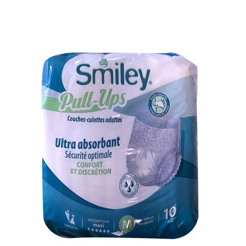 Smiley Couches Adultes Pull Up Medium Smiley10 Pcs