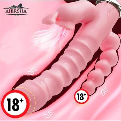 SEXTOYS Sextoys Vibromasseur 3 En 1 Pour Femmes, 12 Modes De Vibration, Gode, Stimulateur De Clitoris