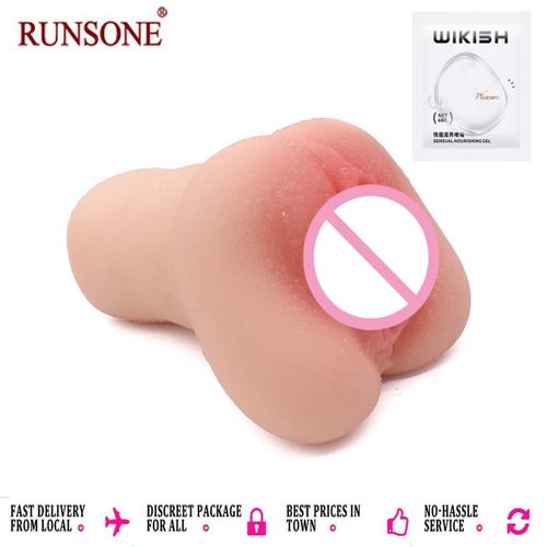 RUNSONE Masturbateur réaliste et décent pour homme, en forme de gode, avec gel lubrifiant gratuit, vagin 3D, masturbateur de poche, jouet de massage du pénis, masturbations avec fellation, poupée sexuelle, masturbateur, sextoys pour hommes