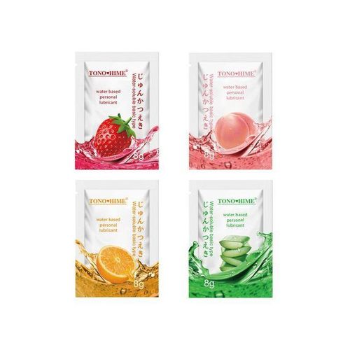 Huile De Massage Comestible Sexuel, Gel Couple Commestible Sexuelle, Érotique-Aloe Vera, Fraise, Orange Douce, Pêche-4 pieces