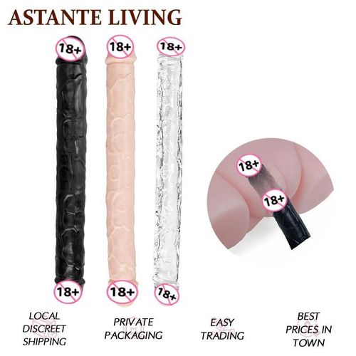 Jiu Ai Gode Long 45cm Double Face, Jouet Sexuel , Simulation Transparente Souple