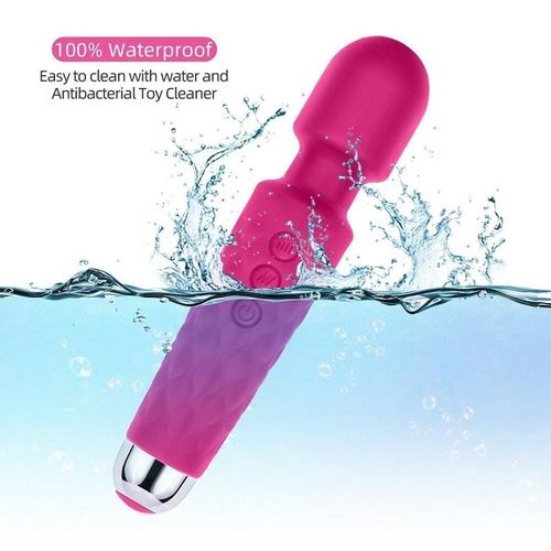 20 modes, baguette magique rechargeable puissante, vibreur à balle, vibreur G-spot, jouet sexuel pour vagin