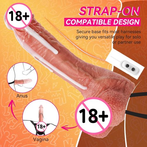 Jiu Ai Gode Oscillant 18.5 cm Texture Réaliste - Vibromasseur / G Spot- Vibrateurs Sex Toy, Jouet Sexuel Pour Femmes Waterproof