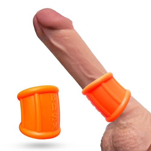 L'anneau d'éjaculation masculine orange retardé augmentateur d'érection