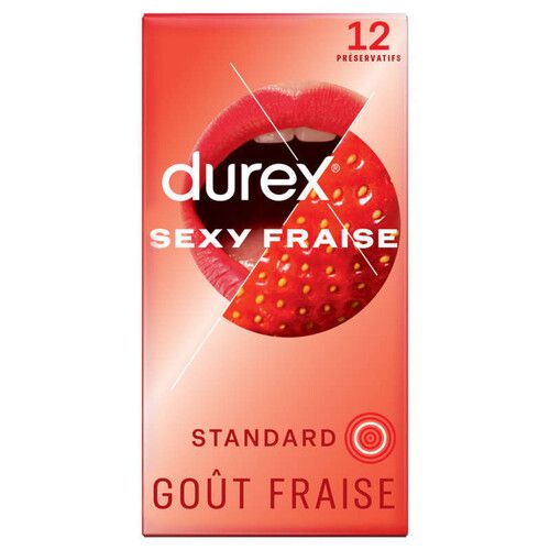 Durex Durex Preservatif Sexy Fraise x12