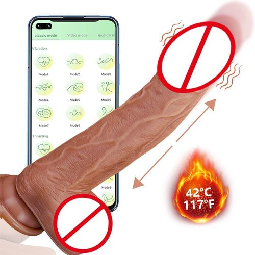 Gode électrique simulé avec télécommande sans fil - 7 modes de v-ibration et auto-chauffage
