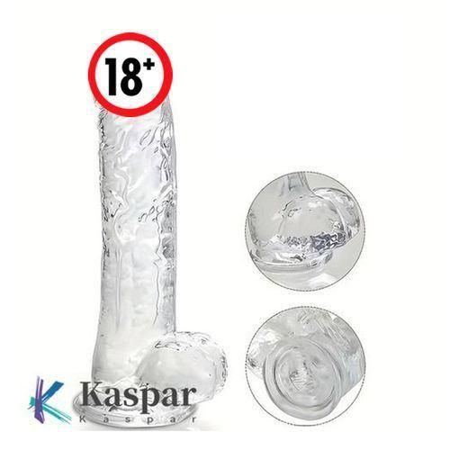 Réaliste Dildo Gode En Cristal Souple En Silicone (transparent) Taille-L