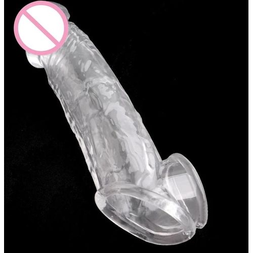 Manchon D'extension De Pénis Réutilisable, Anneaux De Retardement De L'éjaculation, Préservatifs En Silicone, Gland Cover, Agrandissement Jouets Sexuels Pour Hommes