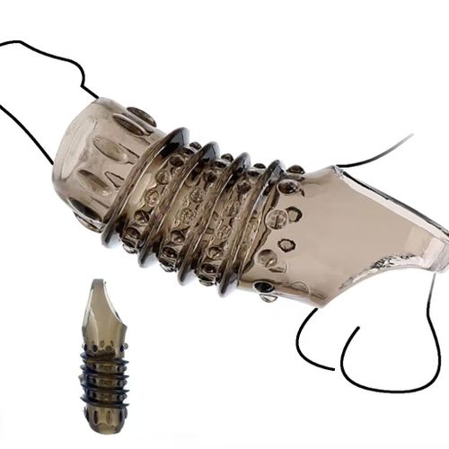 Anneau Pénien En Silicone Réutilisable Avec Manchon Pénien à Pointes Et Gode Pour Une érection Plus Forte Stimule Le Point G Facile à Nettoyer 18+