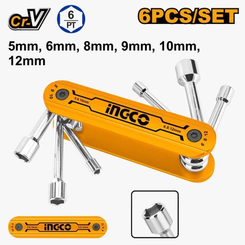 Ingco JEU DE 6 CLE A ECROU 12mm HFND0601