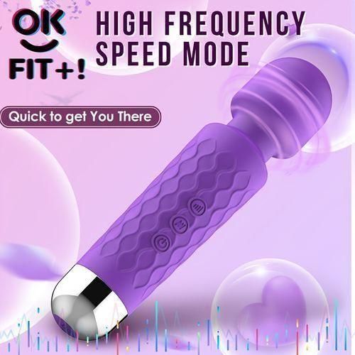 20 modes vibromasseur puissant rechargeable Magic stick vibromasseur de massage pour femmes, vibromasseur point G et stimulateur clitoridien sans fil pour femmes