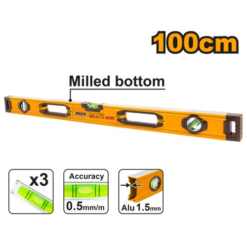 Ingco Niveau Maçon 100Cm Alu       HSL08100