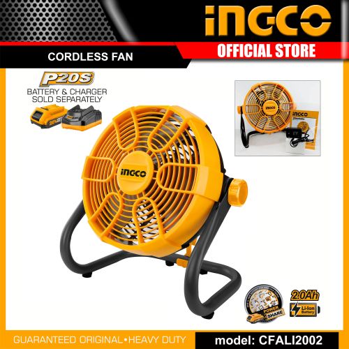 Ingco VENTILATEUR A BATTERIE 20V CFALI2002