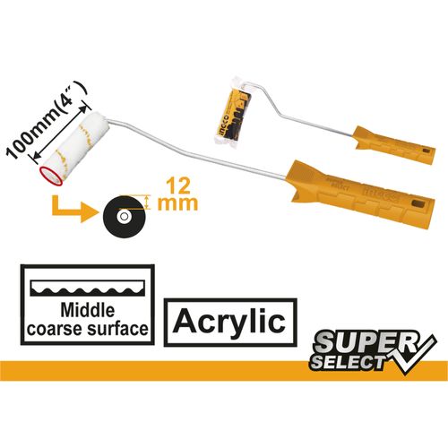 Ingco ROULEAU DE PEINTURE ACRYLIQUE MINI 100mm (4")(SP) HRHT281002