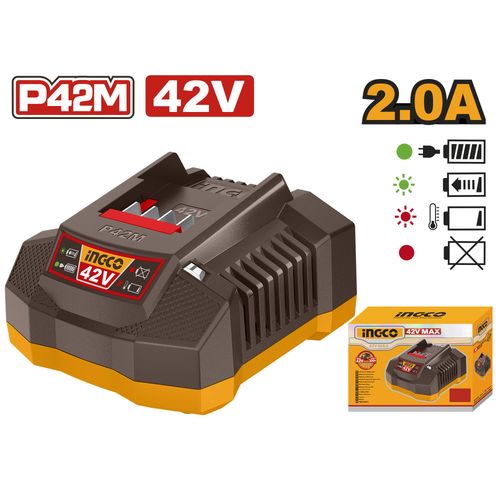 Ingco Chargeur de Batterie 42V-2A FCLI42021