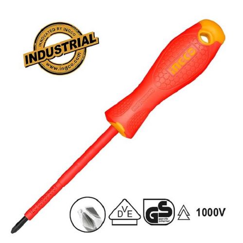 Ingco TOURNEVIS PHILLIPS A LAME RONDE ELECTRICIEN ISOLE  / HISD81PH180