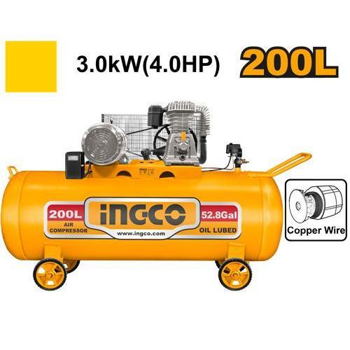 Ingco COMPRESSEUR A AIR 200L/3.0kW 220-240V~50Hz AC402001