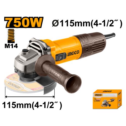 Ingco MEULEUSE ANGULAIRE 750W (viens sans disque) AG75028