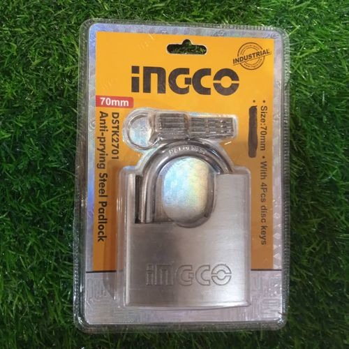 Ingco CADENAS EN ACIER ANTI-PIRATAGE 70mm