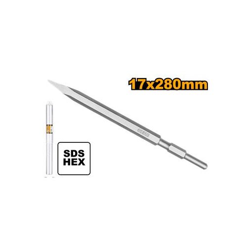 Ingco BURIN POINTU 17 x 280mm POUR MART. PIQUEUR UTILISABLE SUR LE PDB13008 / DBC0512801