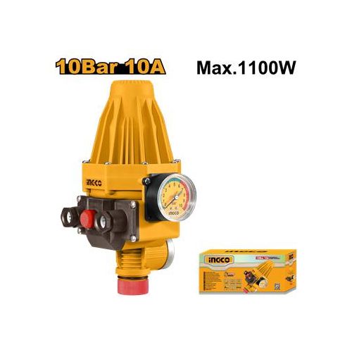 Ingco AUTOMATIQUE DE POMPE A EAU CONTROL 10A 1.5 BAR AVE pour supresseur WAPS002