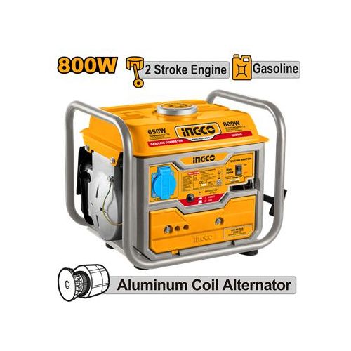 Ingco GROUPE ELECTROGENE ESSENCE 800W-0.8KW - 1KVA - 50HZ GE8005