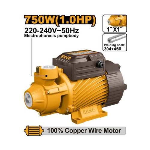 Ingco POMPE A EAU 750W/1HP + AUTOMATIQUE VPM75068