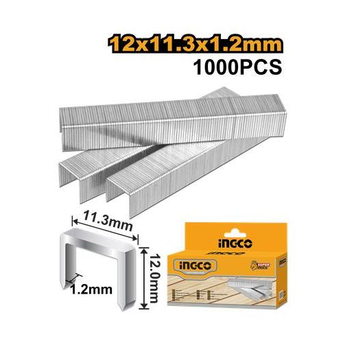Ingco AGRAFES 12mm X 1.2mm 1000pcs STS0212