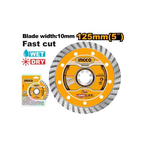 Ingco DISQUE A TRONCONNER DIAMANT 125 x 5 x 22.2 mm DMD031252