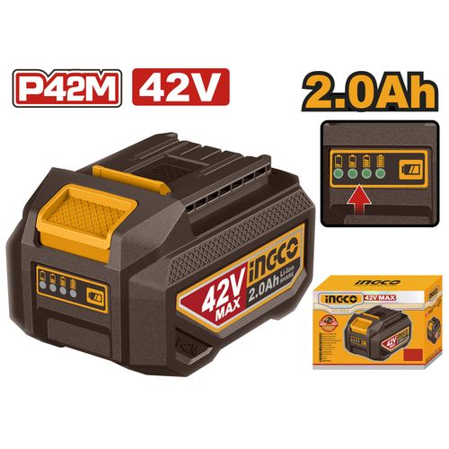 Ingco Batterie Li-Ion - 42V - 2.0 Ah - FBLI42201
