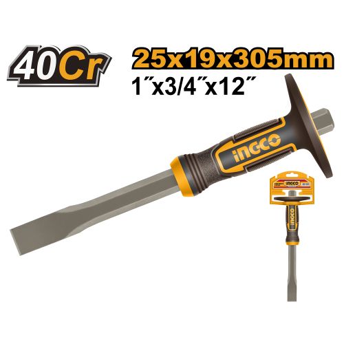 Ingco BURIN PLAT 25 x 19mm x 305mm AVEC PROTECTION RENFO HCCL832519