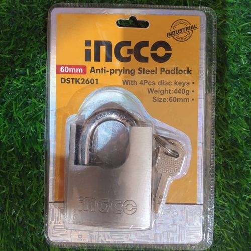 Ingco CADENAS EN ACIER ANTI-PIRATAGE 60mm