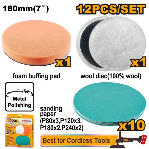Ingco ACCESSOIRES  POUR POLISSEUR  APG18012