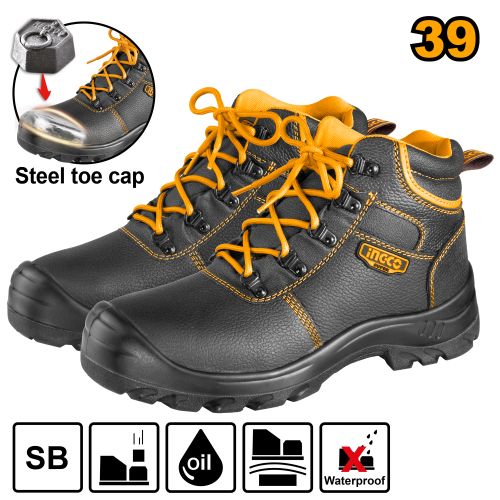 Ingco Chaussure De Securite Noire Avec Embout Taille Basse N°39