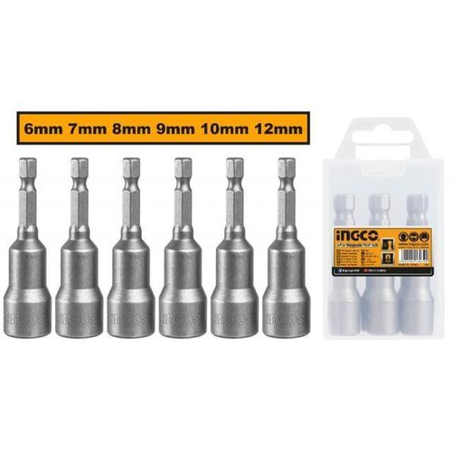 Ingco JEU D'EMBOUTS DE VISSAGE MAGNETIQUE 6pcs  AMN65061