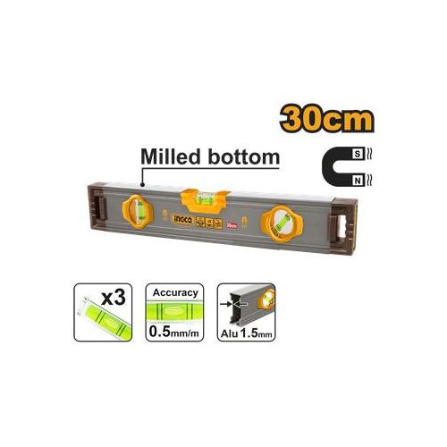 Ingco Niveau Maçon 30Cm Alu Aimante