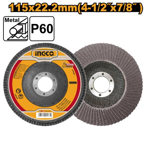 Ingco DISQUE A LAMELLE 115mm*22mm P60  FD11560