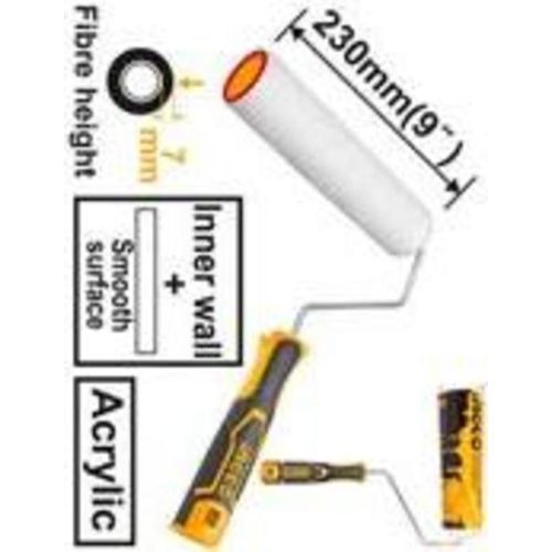 Ingco Rouleau De Peinture Acrylique 230Mm (9") 7Mm HRHT052301
