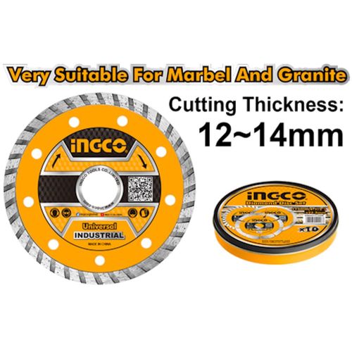 Ingco DISQUE A TRONÇONNER DIAMANT TURBO 180(7")X22.2mm