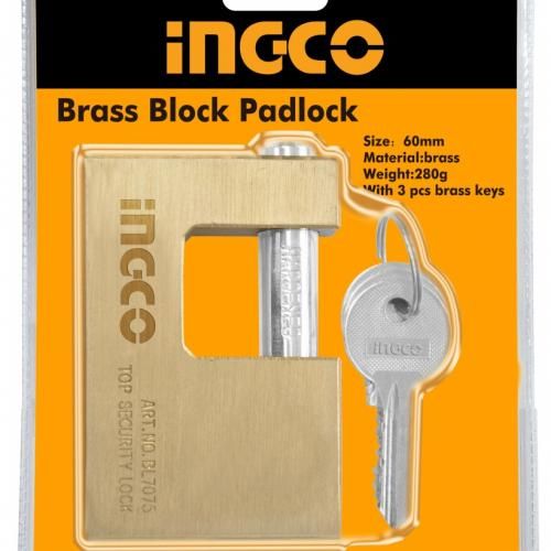 Ingco CADENAS En Laiton 70mm