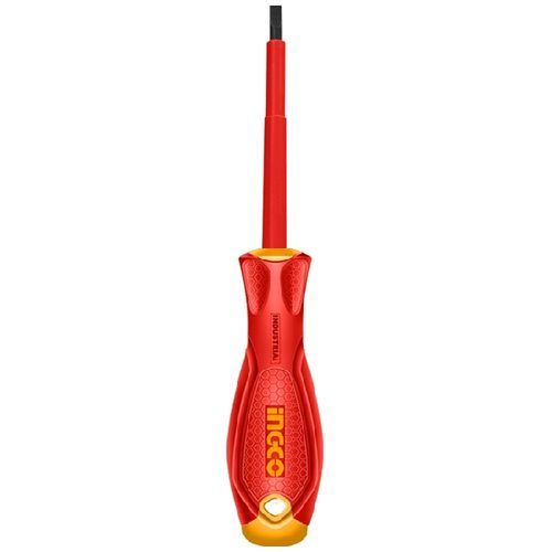 Ingco Tournevis A Fente Lame Ronde Électricien Isole 1000V 6.5 X 150Mm