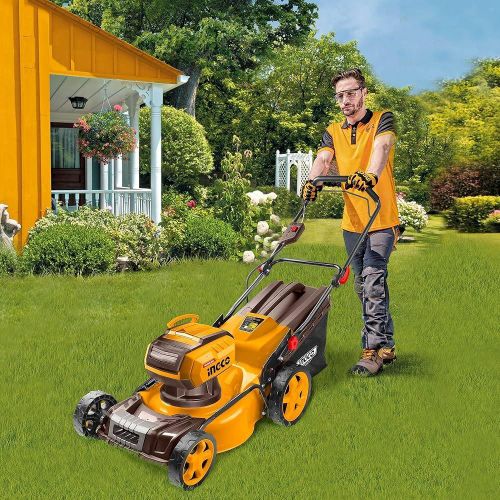 Ingco TONDEUSE A GAZON A BATTERIE 40V + 2BATT 5Ah LMLI20186