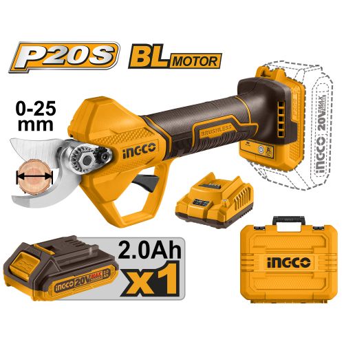 Ingco CISAILLE DROITE A JAUGE LION 20V, 2.0Ah CSSLI202581