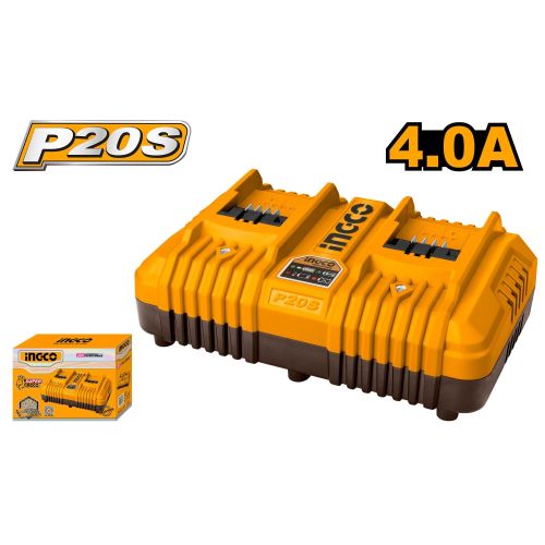 Ingco Chargueur Intelligent Rapide 20V FCLI2034