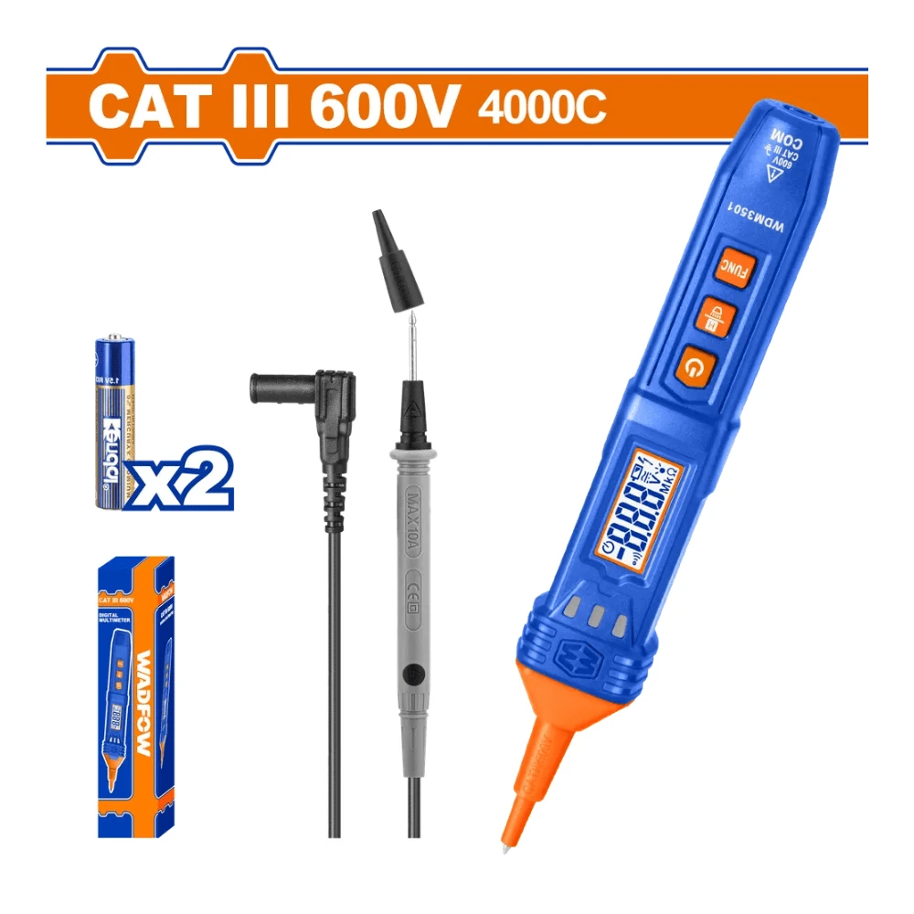 WADFOW Multimètre digital Tension Ac/Dc 40V-600V
