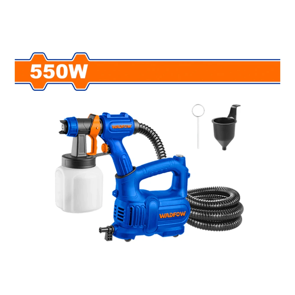 WADFOW Pistolet à peinture électrique 550W en plastique