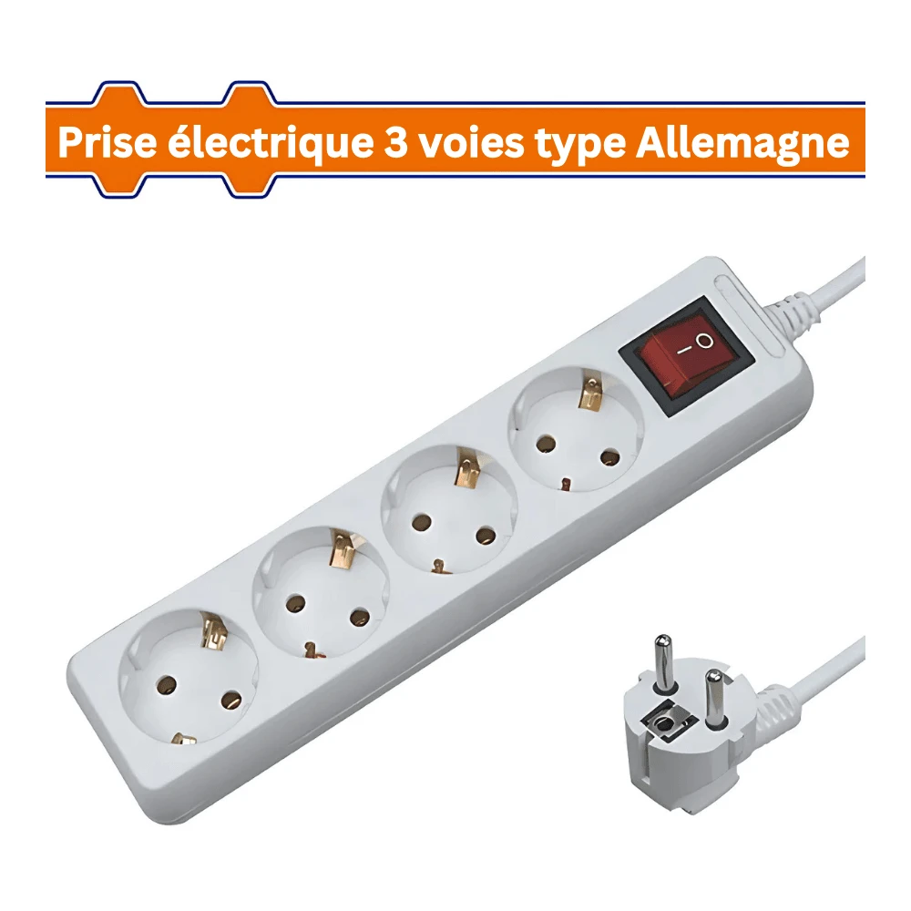 WADFOW Rallonge 4 prises