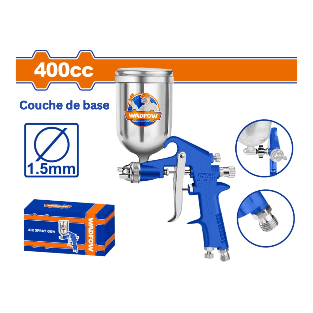 WADFOW Pistolet pulvérisateur pneumatique 400cc